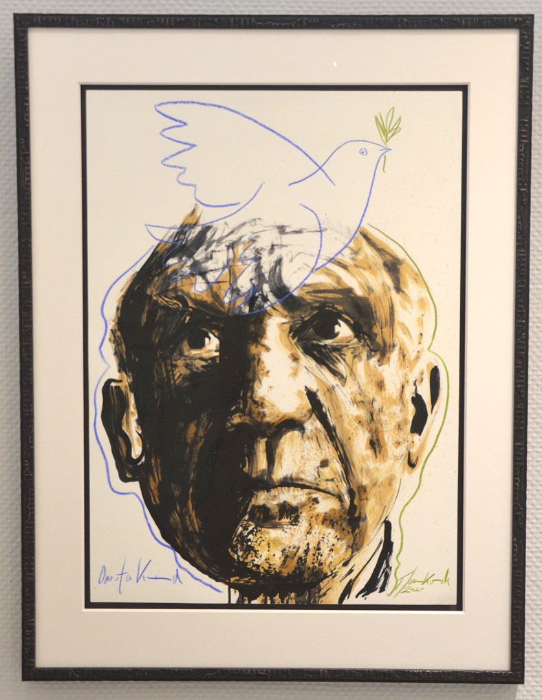 Pablo Picasso mit Taube