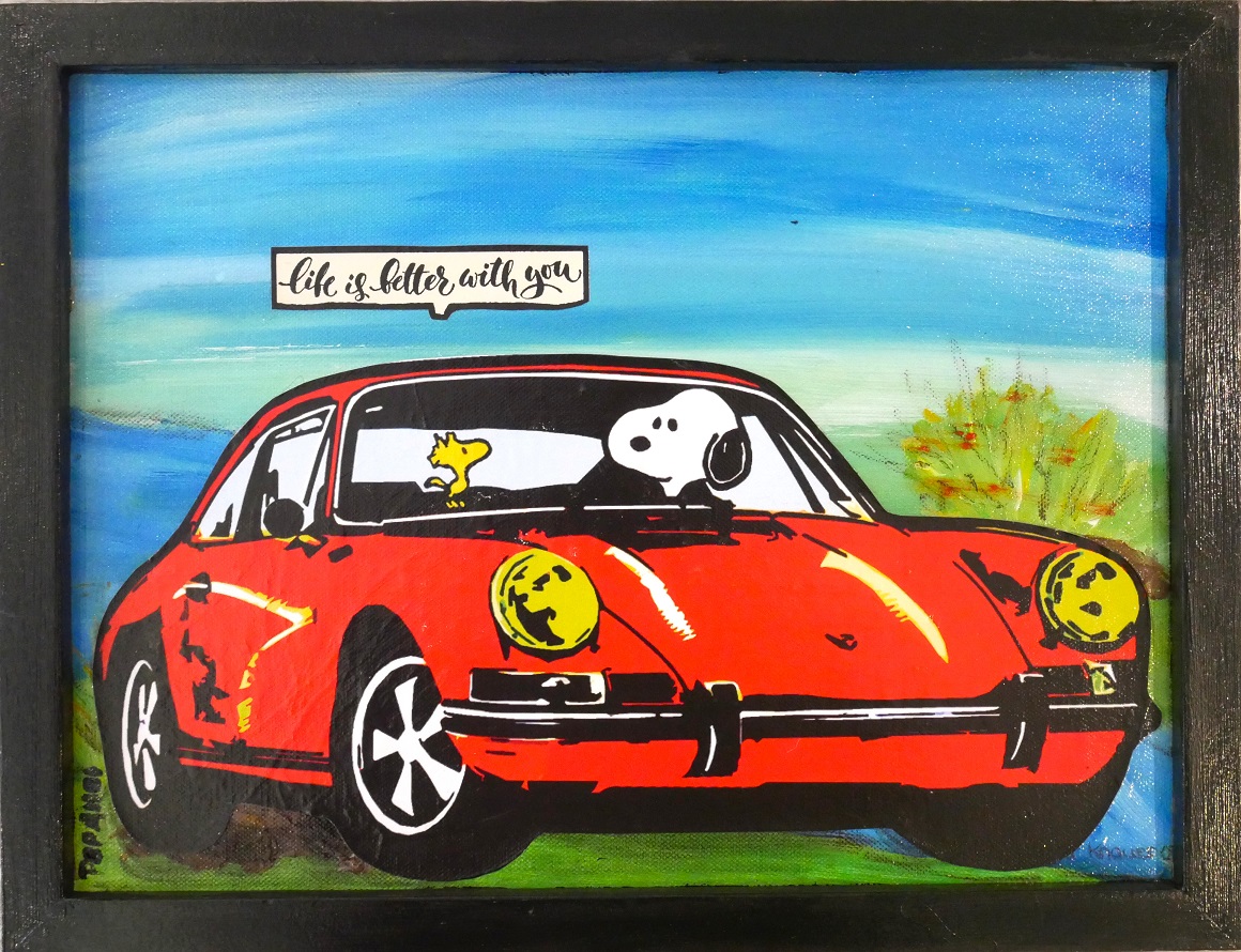 Life is better with you - Porsche in rot