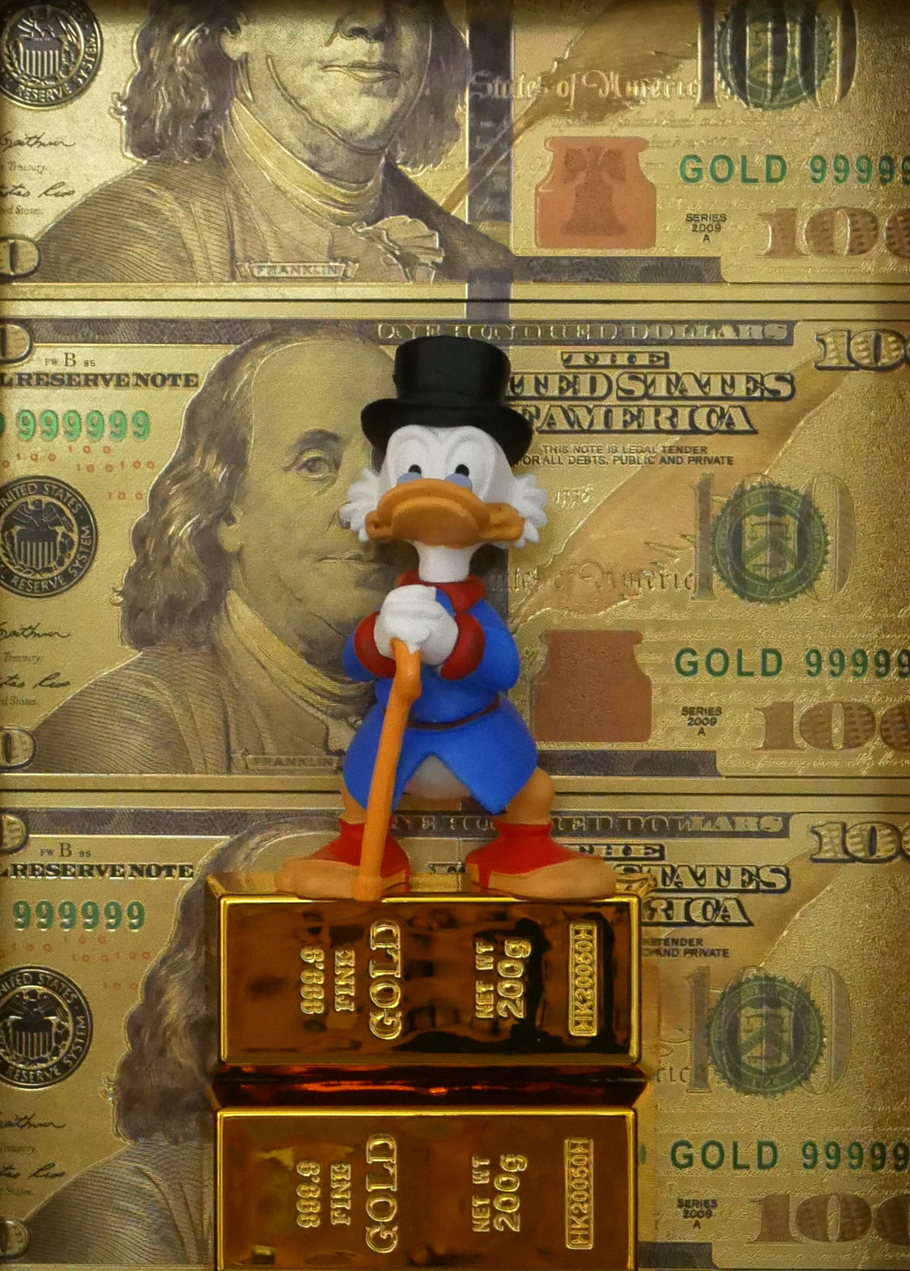 Zeit vergeht, Gold besteht, 100 Dollar - Dagobert Duck