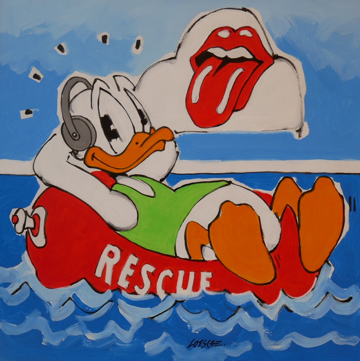 Rescue / Donald mit Kopfhörer