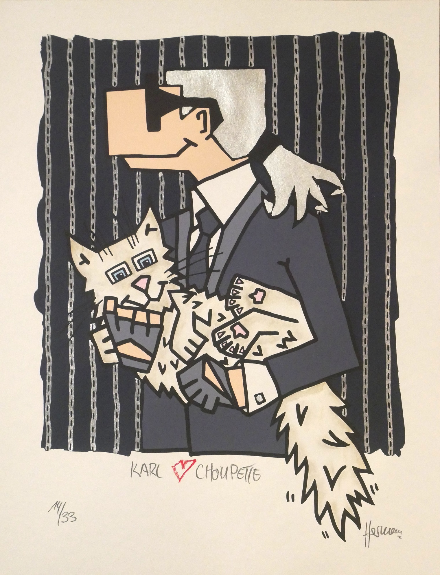 Karl & Choupette - Karl Lagerfeld mit seiner Katze