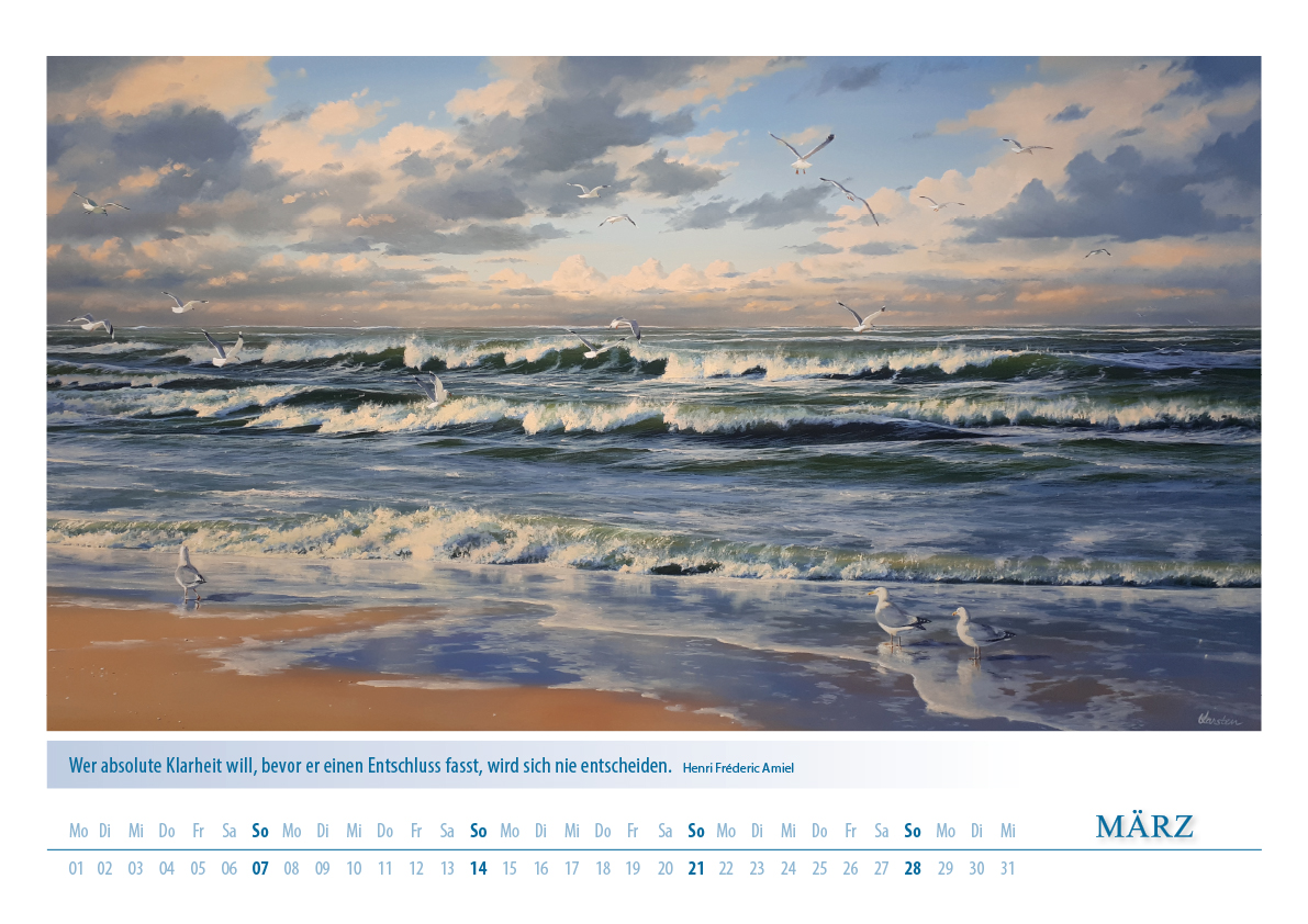 Kalender 2021 von Karsten Meiwald - Meerblicke