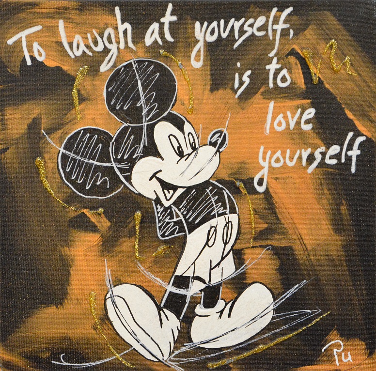 To laugh at yourself is to love yourself