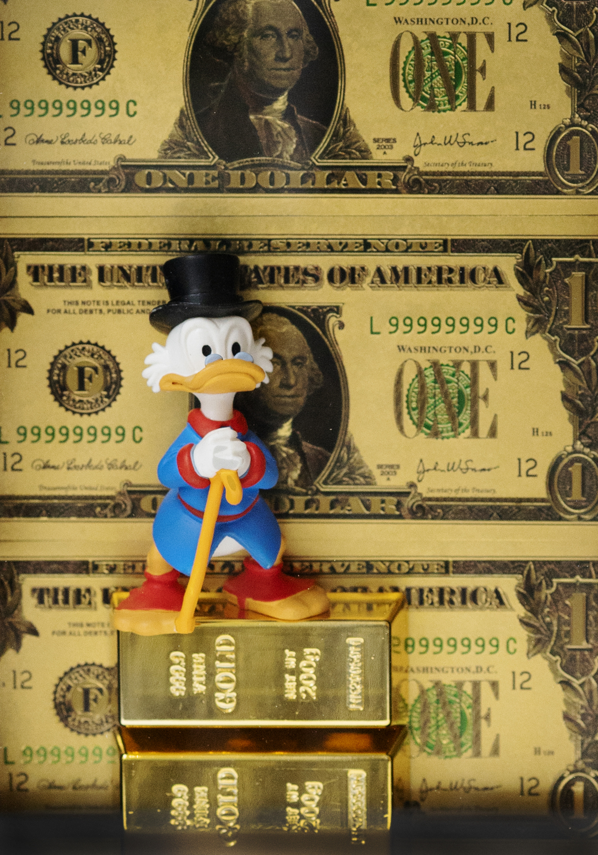 Zeit vergeht, Gold besteht, 1 Dollar - Dagobert Duck
